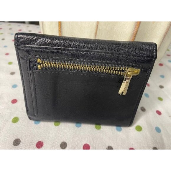 Diesel Black Leather Trifold Wallet with Zip Coin Pocket & Multiple Card Slots - Picture 2 of 7